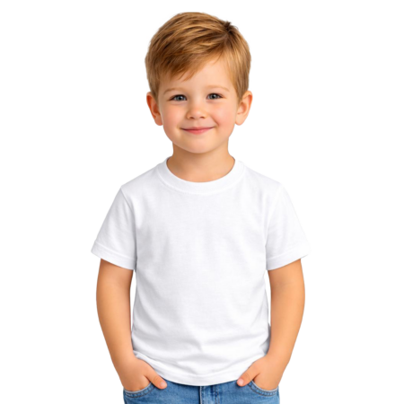 100% Cotton premium kid’s round neck t-shirt