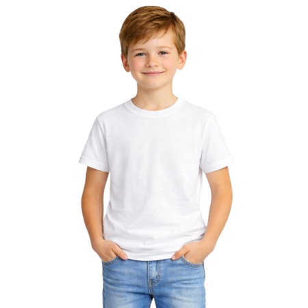 100% Cotton premium boy’s round neck t-shirt